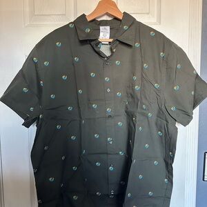 Men's Green Short Sleeve Shirt